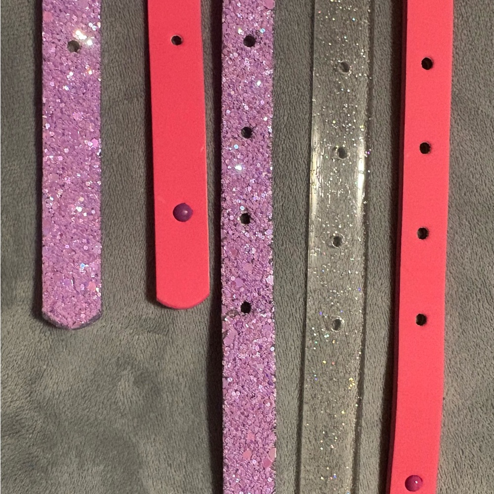 Sparkly Little girl belts (5 belts/2 sizes)